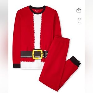 Children’s Place Adult Unisex Matching Family Santa Pajamas pyjamas